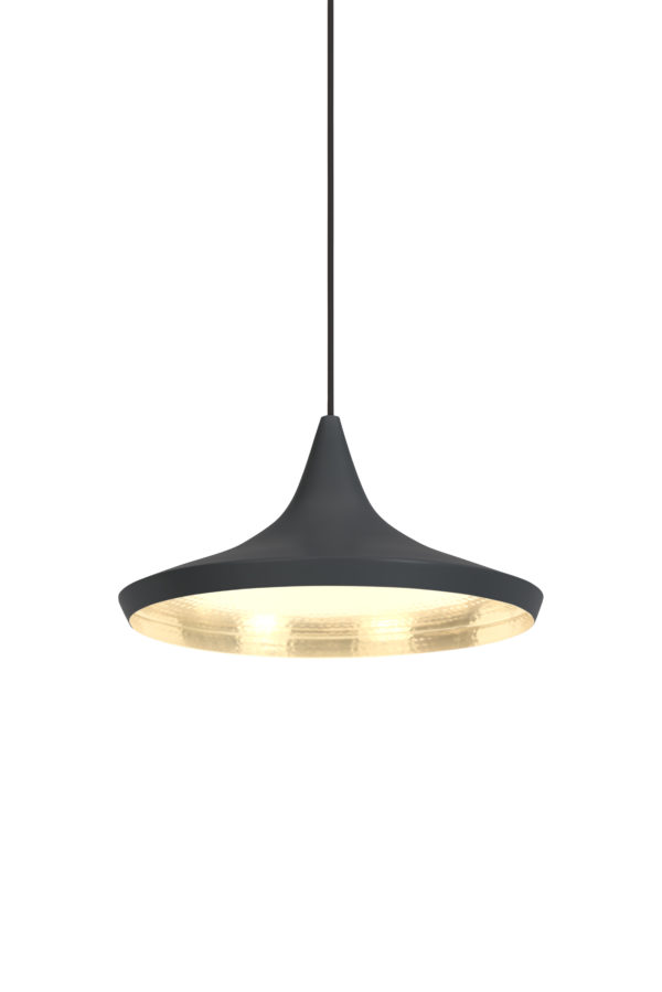 Beat Wide Pendant LED Sort fra Tom Dixon