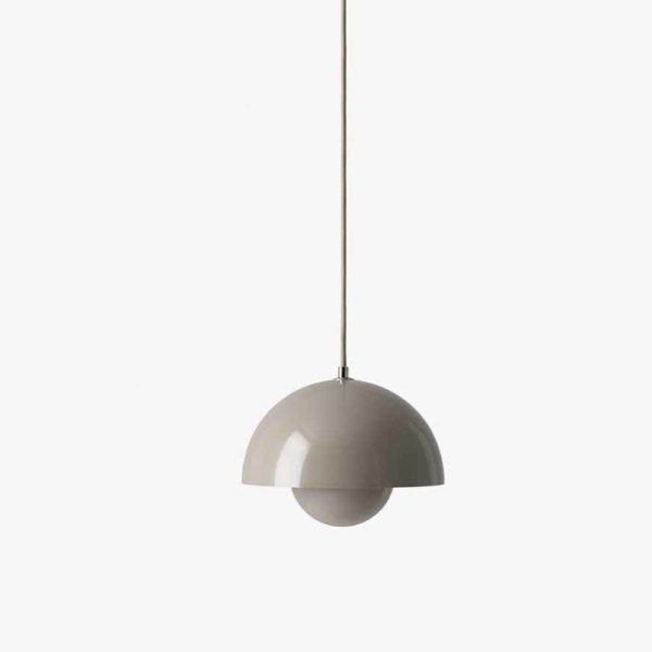 Flowerpot VP1 fra &tradition, produktbilde av lampe i grey beige