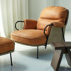Lyra Armchair fra Fogia i Vintage Cognac