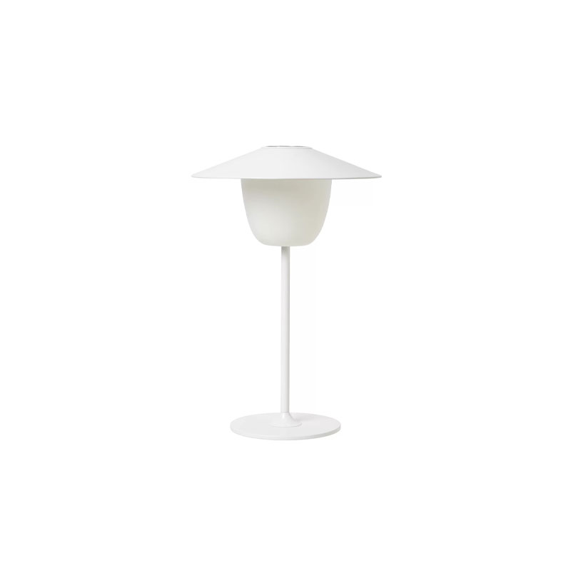 Ani LED oppladbar bordlampe i hvitt fra Blomus