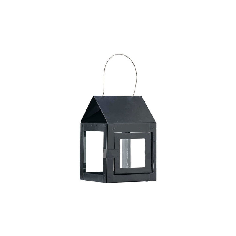 Mini hengende sort lanterne i rustfritt metall fra A2 design