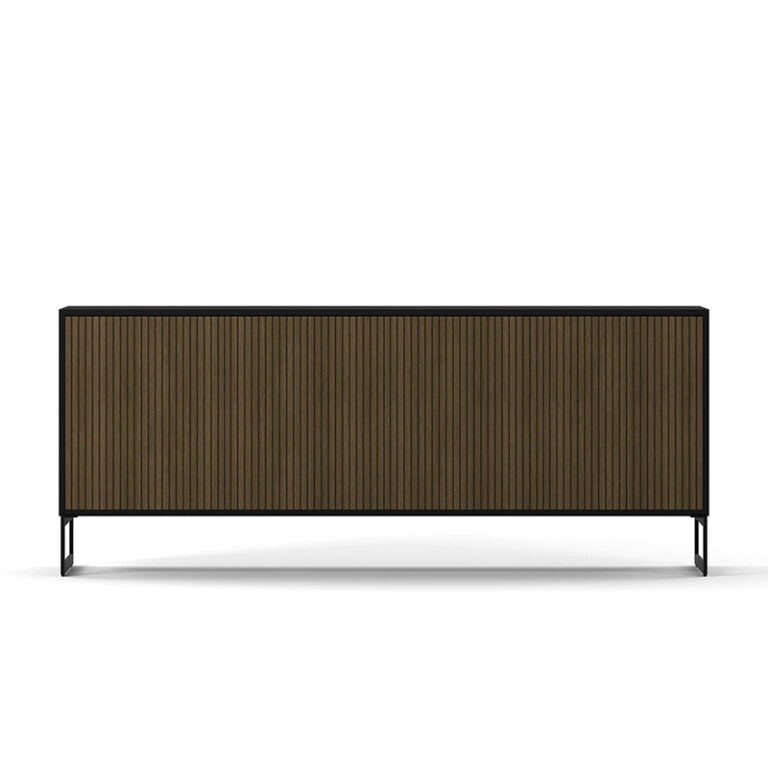 6804BW-B-Line burned walnut skjenk med fire dører-englesson-et hjem-1