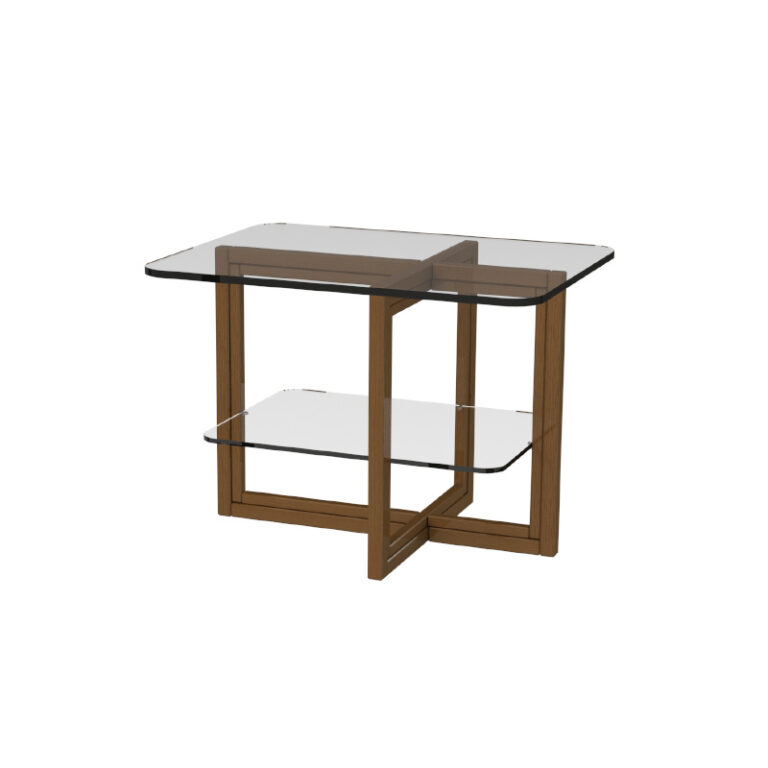 Brutus sidebord brun eik og glassplater-4592BO-Englesson-møbler-et hjem