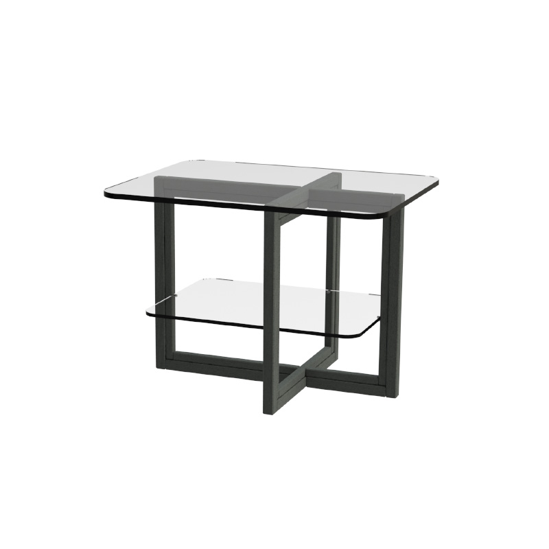 Brutus sidebord mørk eik og glassplater-4592DO-Englesson-møbler-et hjem