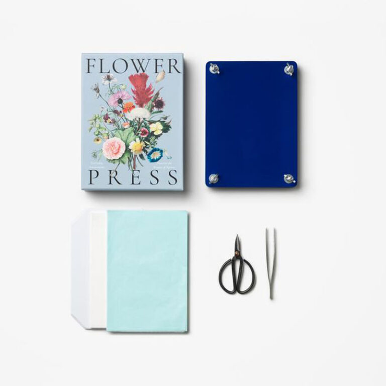 Blomsterpressesett i en dekorativ eske fra printworks