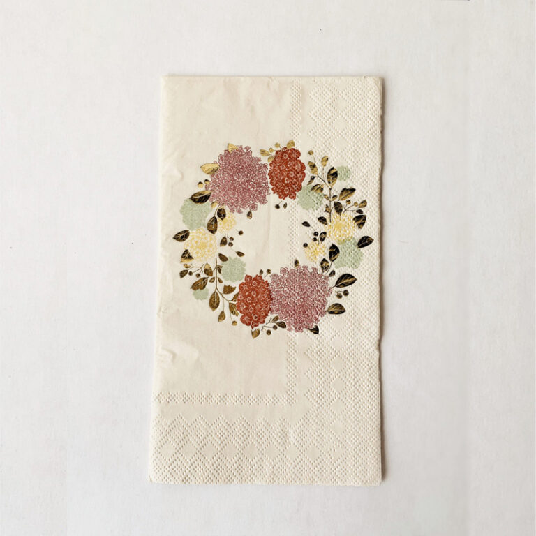 Serviett blomsterkrans 33x40 Fra Trend Design