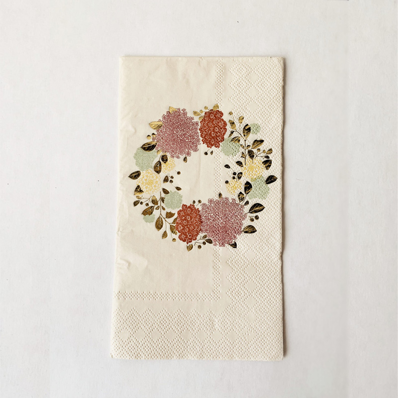 Serviett blomsterkrans 33x40 Fra Trend Design